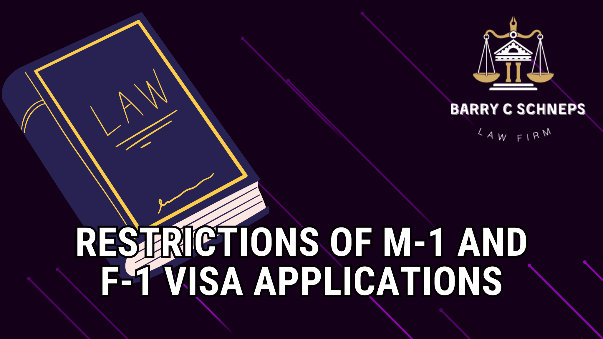 Restrictions of M-1 and F-1 visa Applications